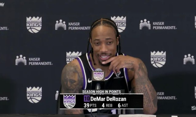 德罗赞采访全文：总得分超越邓肯很荣幸，保持对篮球的热爱