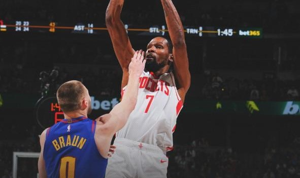 b体育官网-铁麻了，火箭全队三分34投仅4中&amp;amp;客场惨败掘金36分